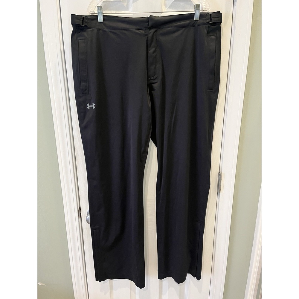 Under Armour XL Storm 3 Waterproof Golf Pant Adjustable Zip Cuff Black 1281279